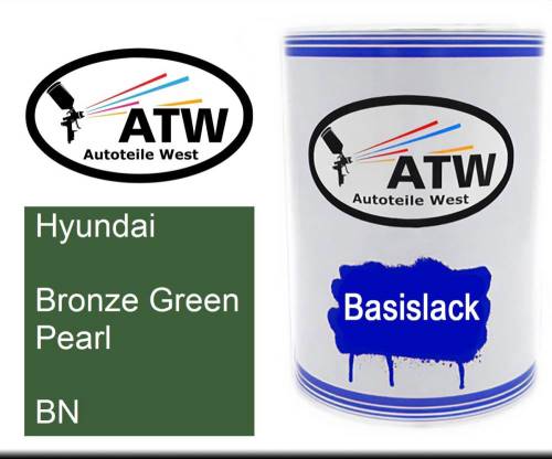 Hyundai, Bronze Green Pearl, BN: 500ml Lackdose, von ATW Autoteile West.